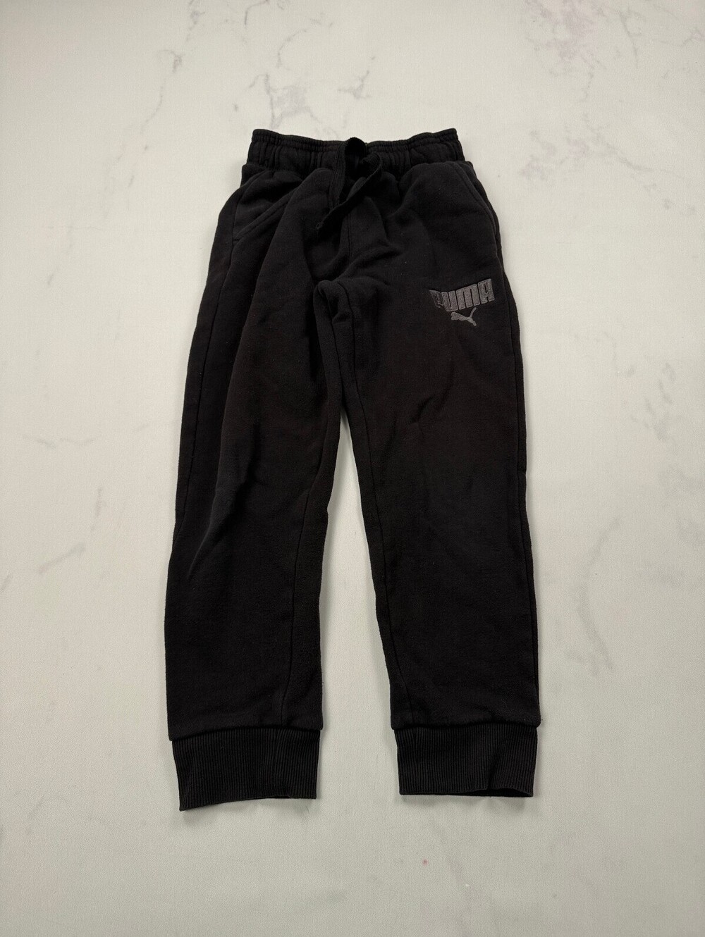 Puma Joggers Black 90s Adjustable Drawstring - Boys S
